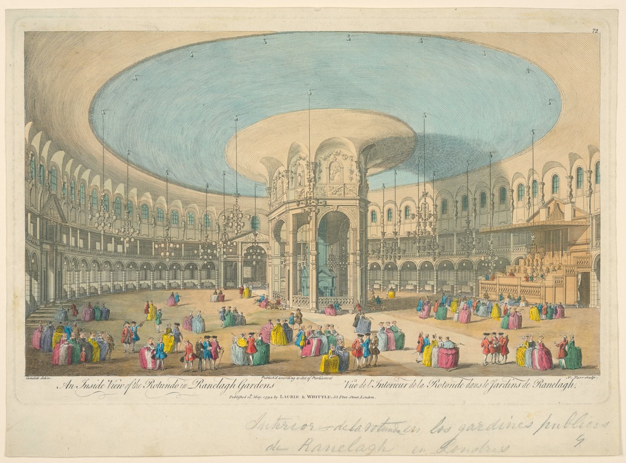 Interior View, Rotunda i Ranelagh Garden av Unbekannt