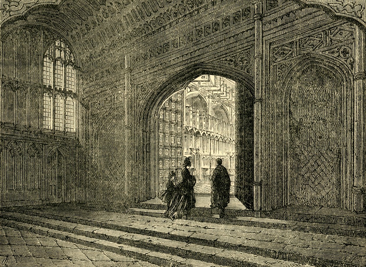 Interiör av Henrik VIIs kapell, 1881. av Unbekannt