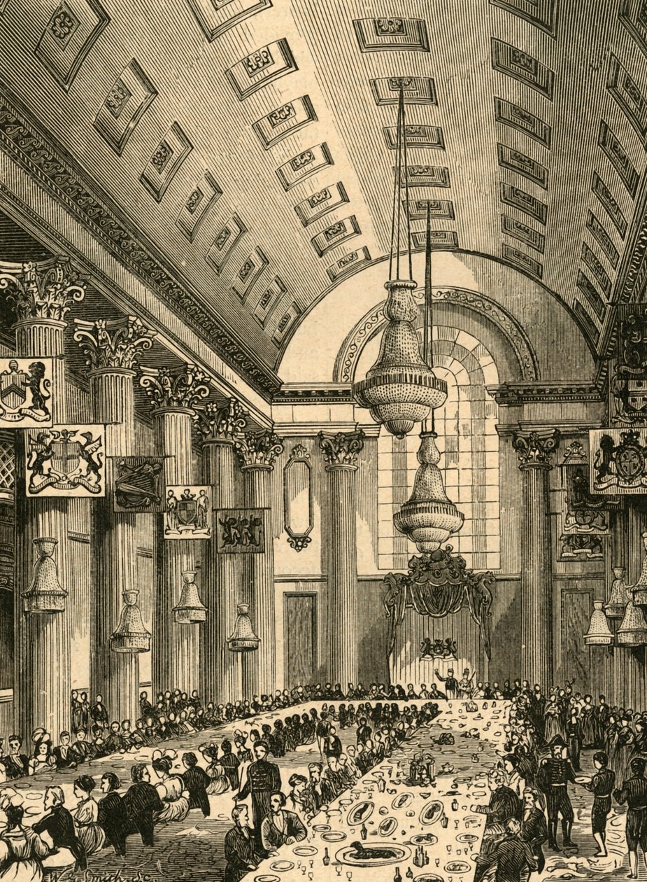 Interiör av den egyptiska hallen, 1897. av Unbekannt
