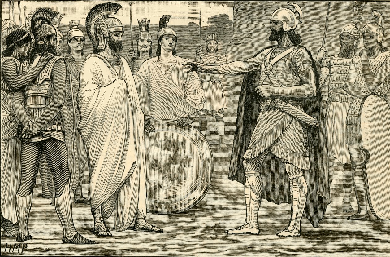 Intervju mellan Agesilaus och Pharnabazus, 1890. av Unbekannt