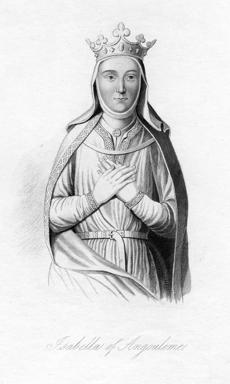 Isabella av Angouleme, c1187-1246 av Unbekannt