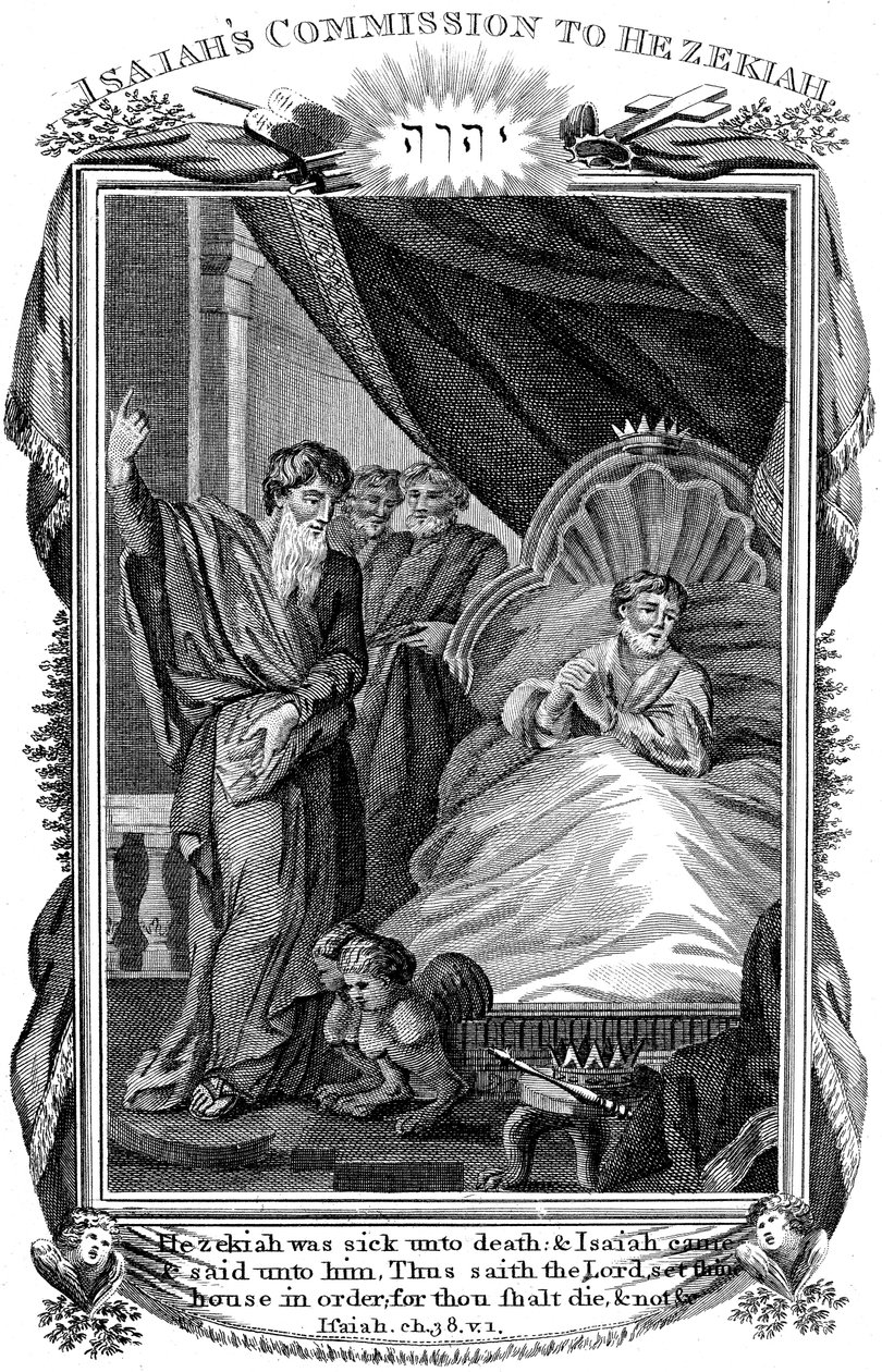Jesaja, Gamla testamentets profet, c1804. av Unbekannt