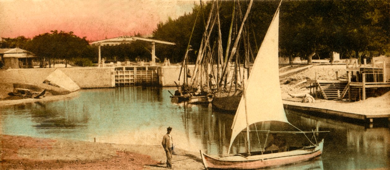 Ismailia - Damporten nedåt, c1918-c1939. av Unbekannt