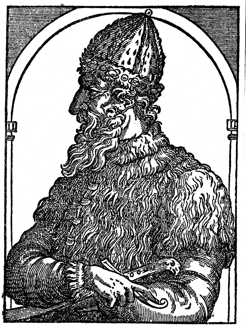 Ivan den förskräcklige, Rysslands tsar, c1500-talet av Unbekannt