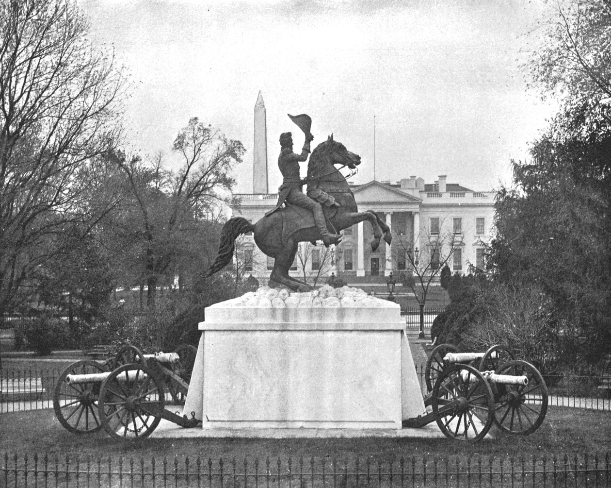 Jackson-statyn, Lafayette Square, Washington DC, USA, c1900. av Unbekannt