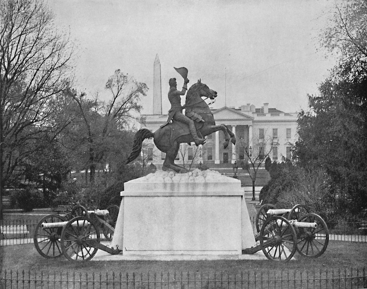 Jackson-statyn, Lafayette Square, Washington, D.C., c1897. av Unbekannt