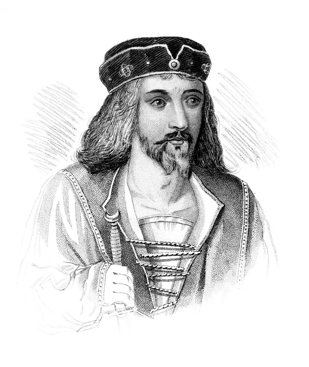 James I, kung av Skottland, c1850 av Unbekannt