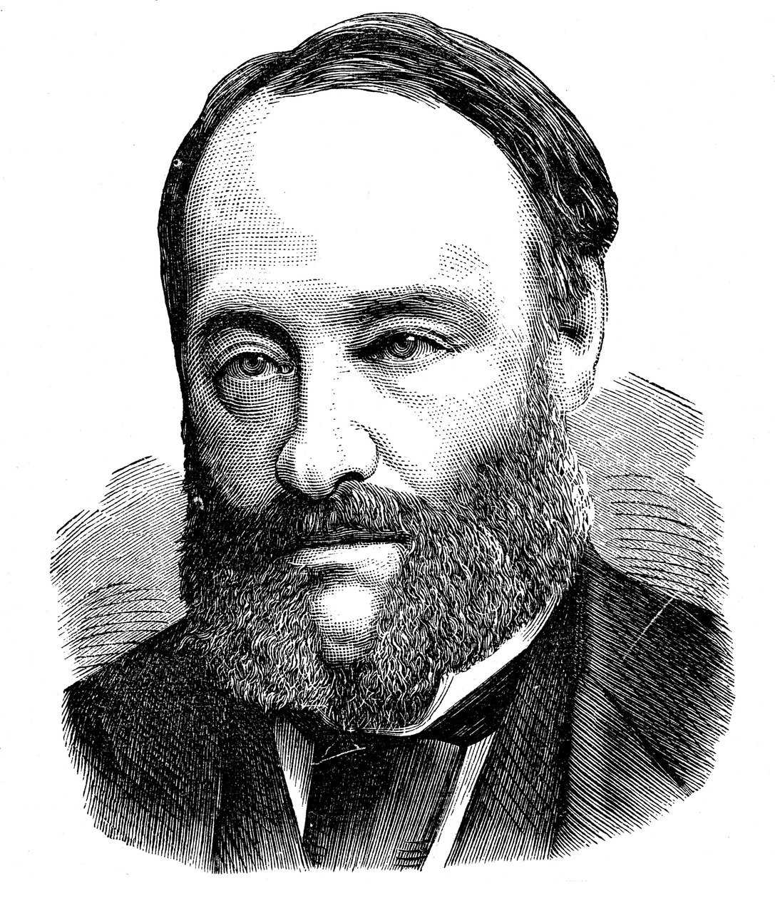 James Prescott Joule, engelsk fysiker, 1875 av Unbekannt
