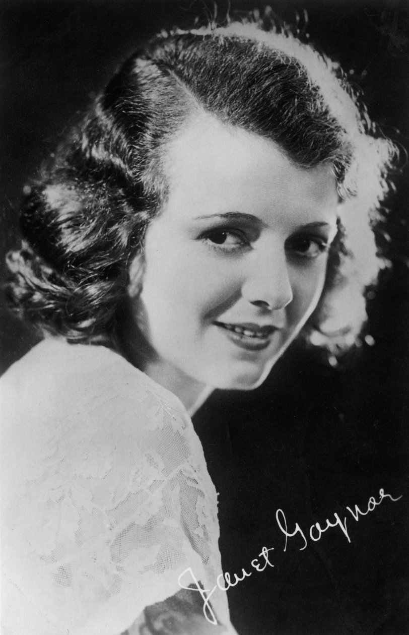 Janet Gaynor 1906-1984, amerikansk skådespelerska, 1900-talet av Unbekannt