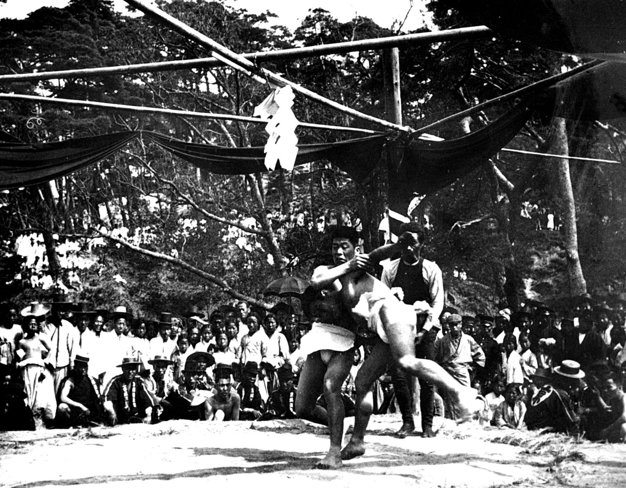Japansk sumobrottning, Korea, 1900 av Unbekannt