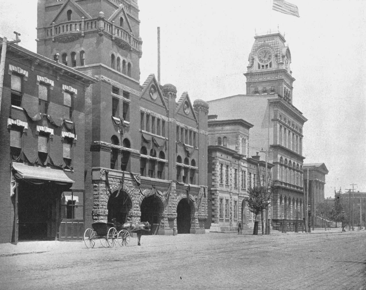 Jefferson Street, Louisville, Kentucky, USA, c1900. av Unbekannt