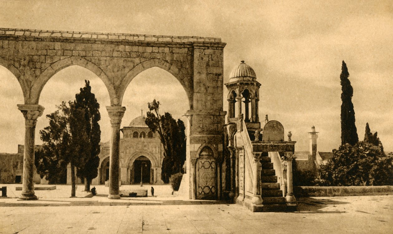 Jerusalem - Moskén Al-Aqsa, c1918-c1939. av Unbekannt