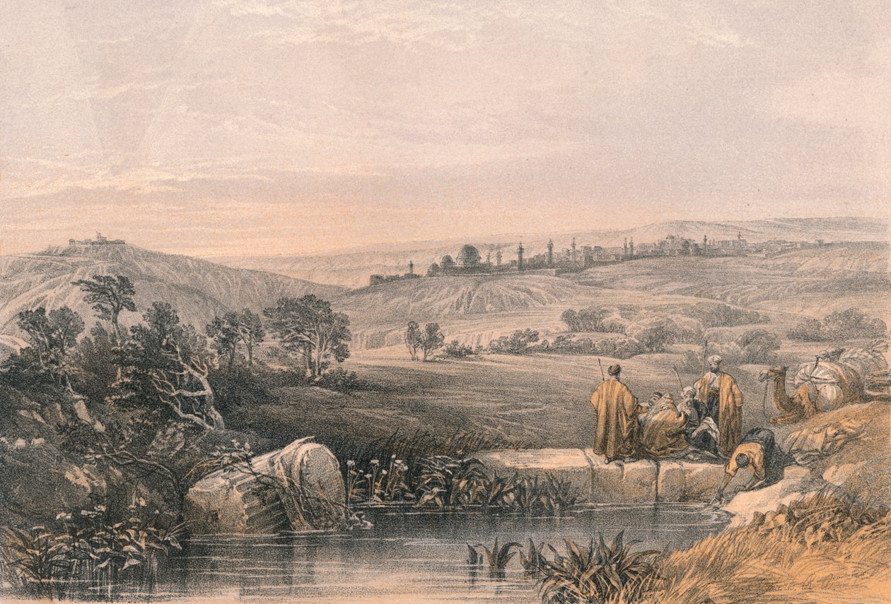Jerusalem från norr, 1855. av Unbekannt