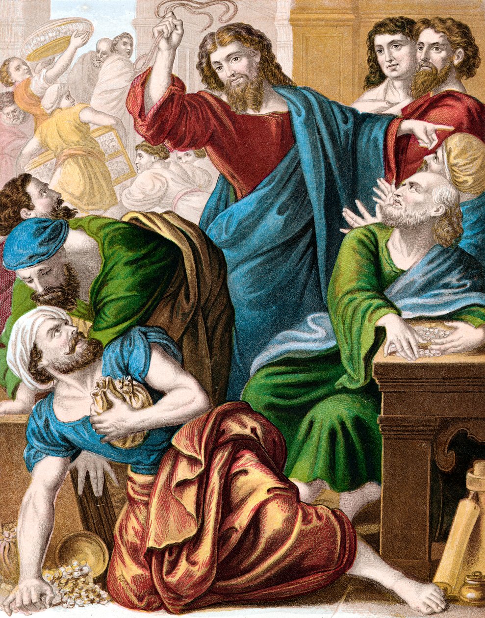 Jesus och växlarna, c1860 av Unbekannt
