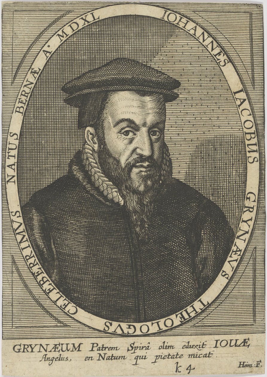Johann Jakob Grynaeus 1540-1617 , 1650. av Unbekannt