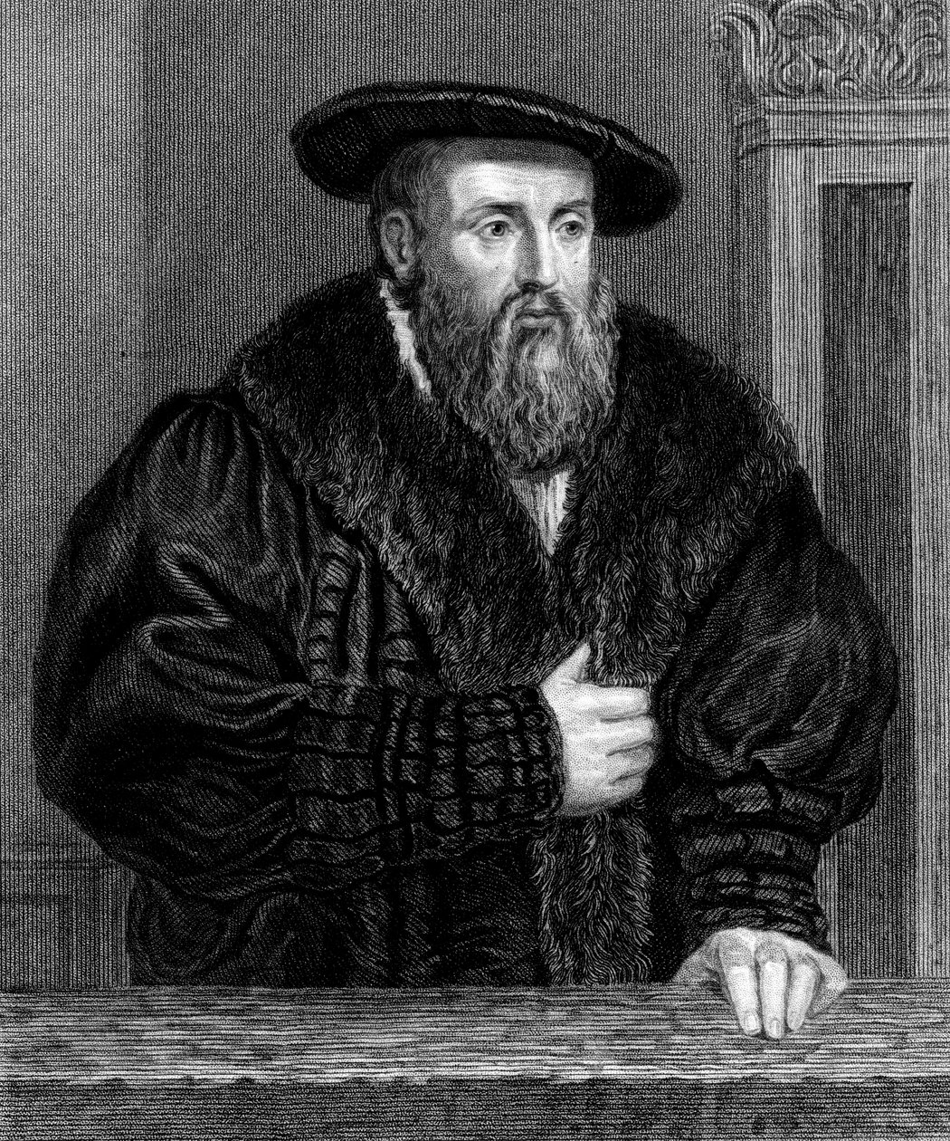 Johannes Kepler, tysk astronom, tidigt 1600-tal, c1835 av Unbekannt