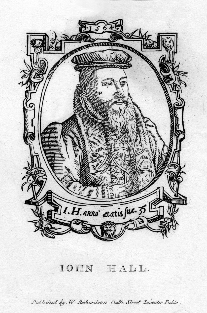 John Hall c1575-1635, engelsk läkare av Unbekannt