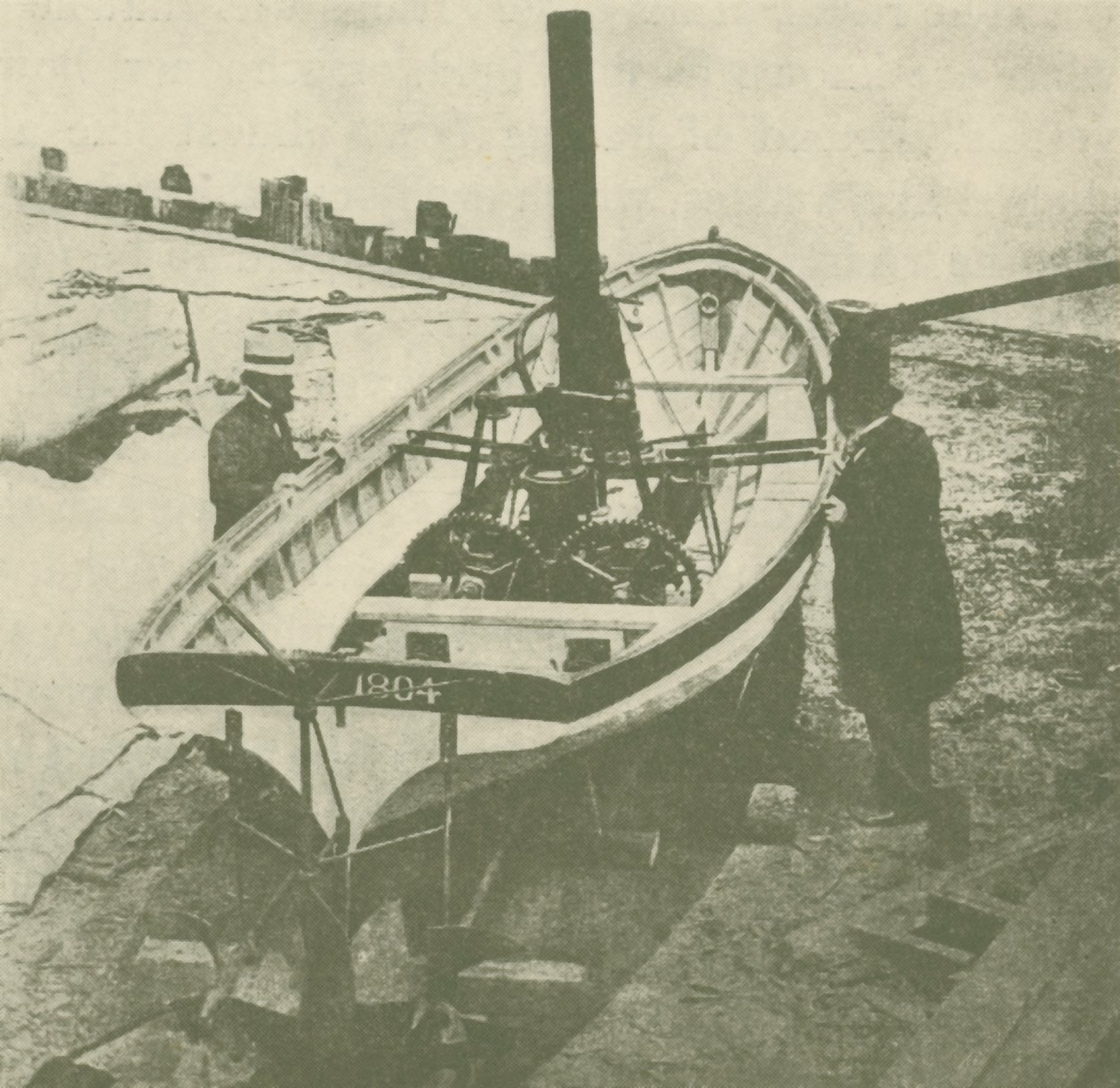 John Stevenss Twin-Screw Steamer, byggd 1804, c1930. av Unbekannt