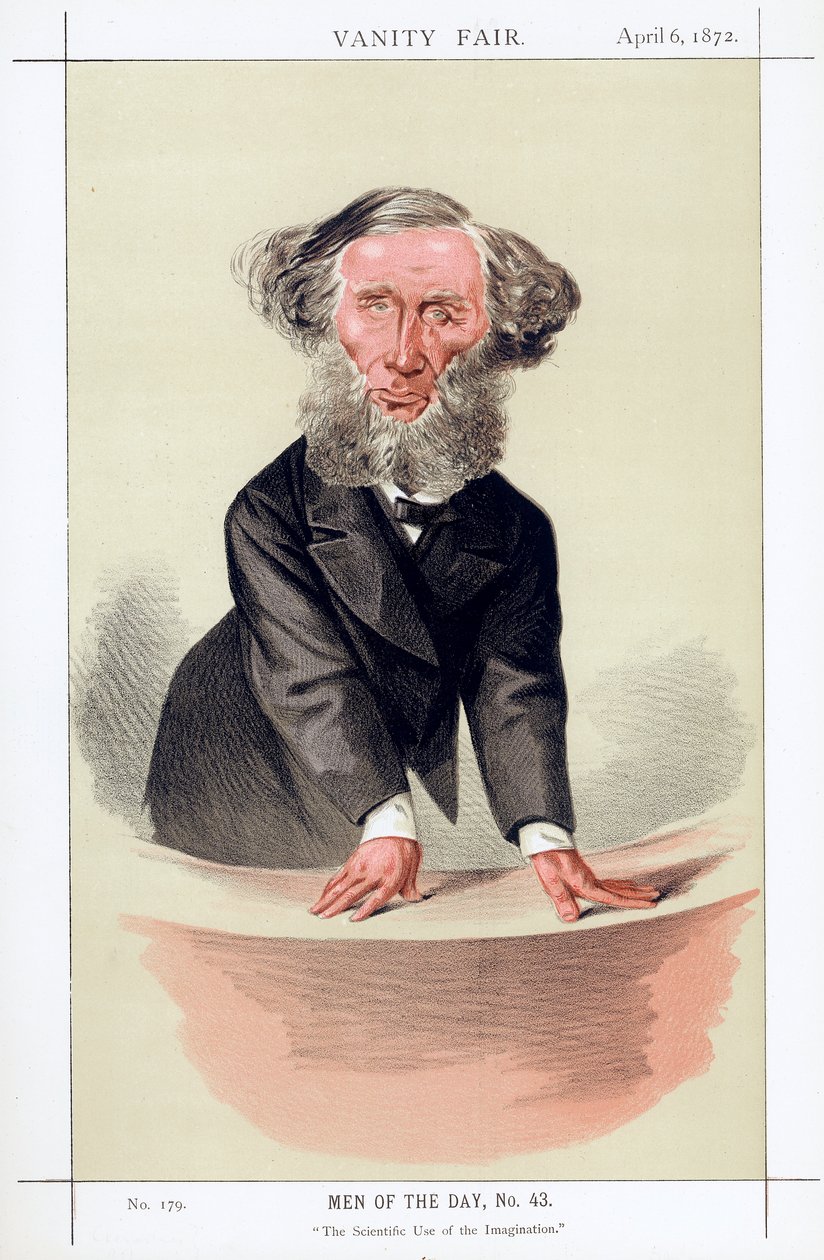 John Tyndall, irländskfödd brittisk fysiker, 1872 av Unbekannt