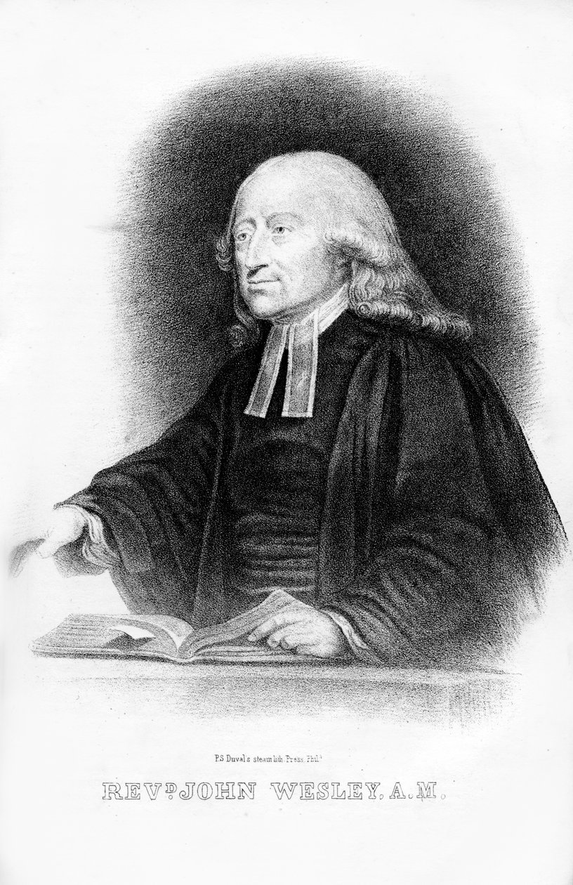 John Wesley, engelsk minister, 1854 av Unbekannt