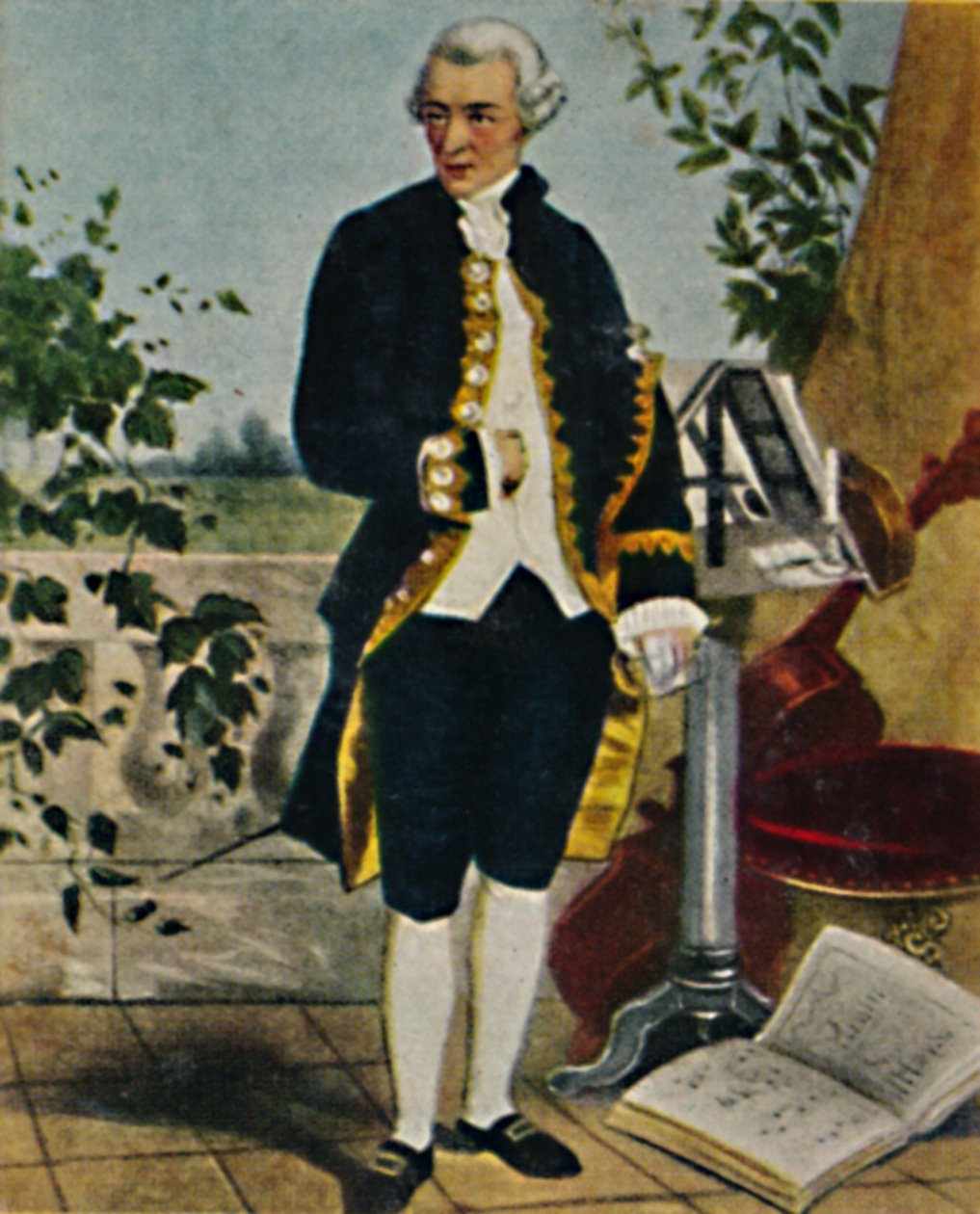 Joseph Haydn 1732-1809. - Målning av Hammann, 1934. av Unbekannt