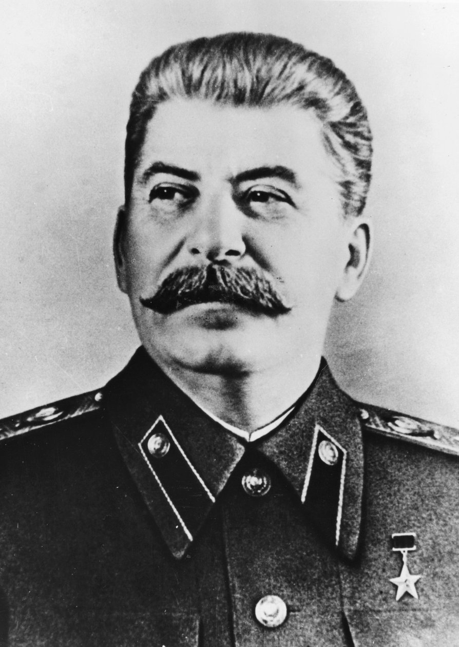 Joseph Stalin 1879-1953, sovjetisk ledare, ca 1940-talet av Unbekannt