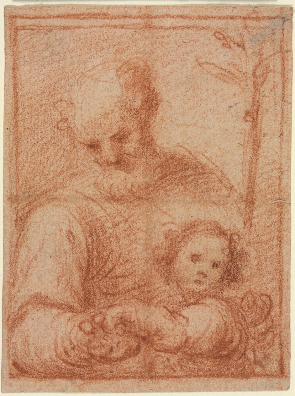 Joseph and Child recto, 1500-talet. av Unbekannt