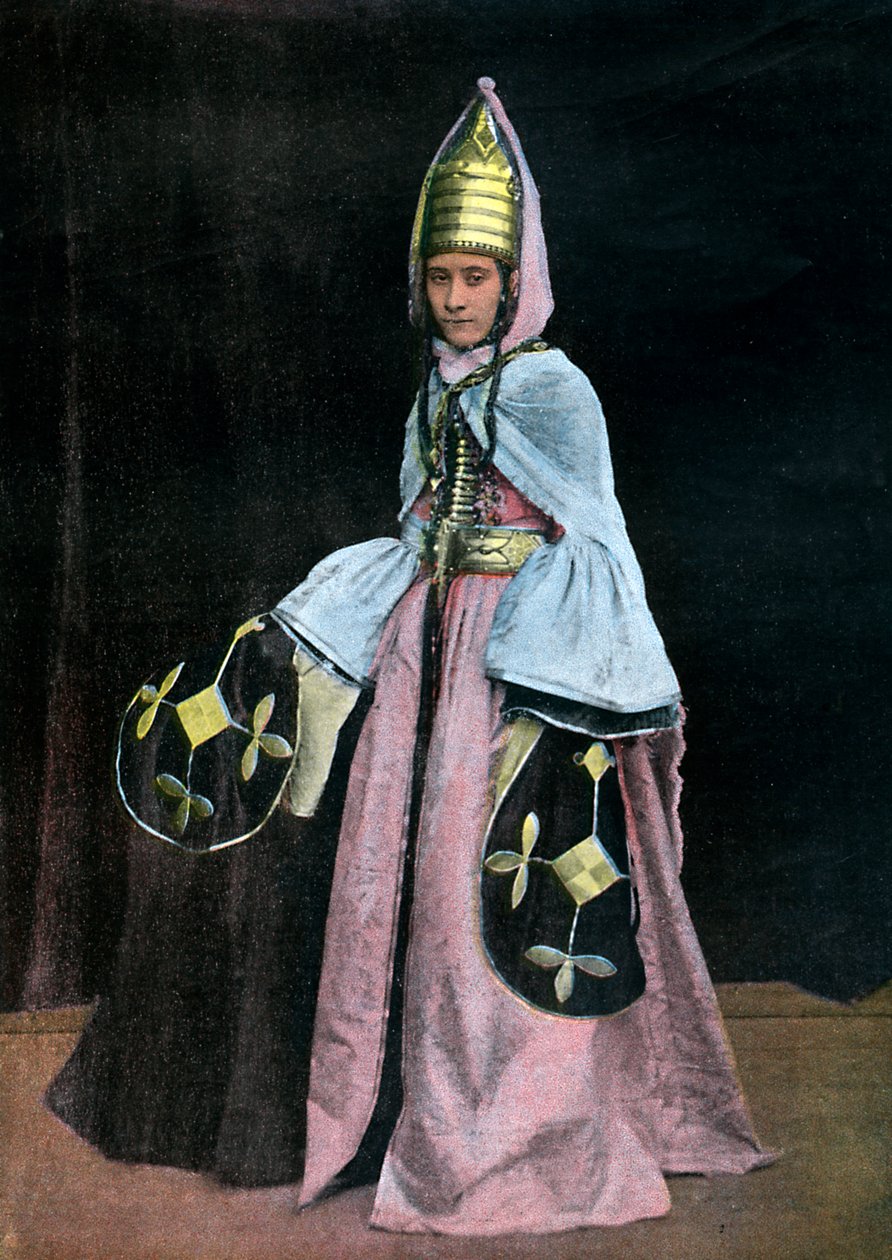 Kabardinsk kvinna, c1890 av Unbekannt