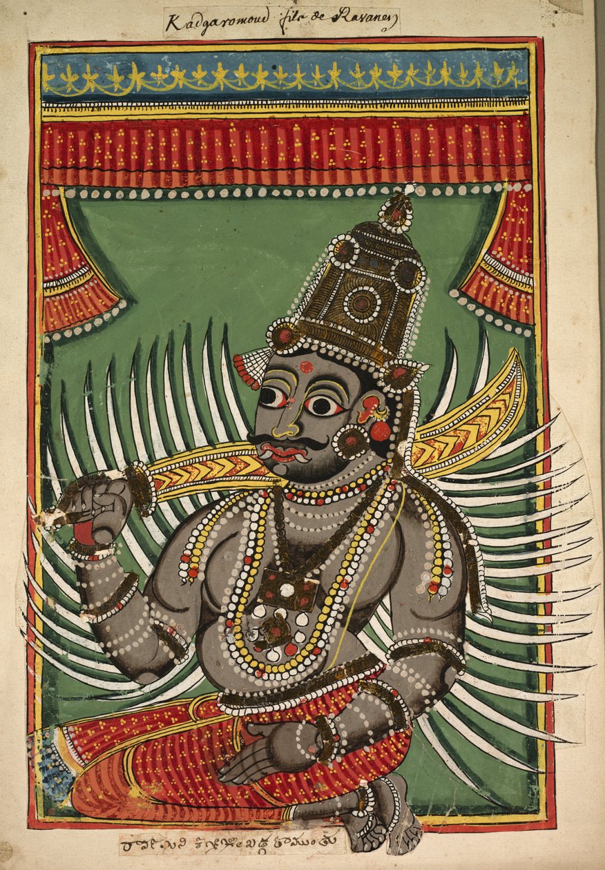 Kadgaramon Son till Ravana, ca. 1760. av Unbekannt