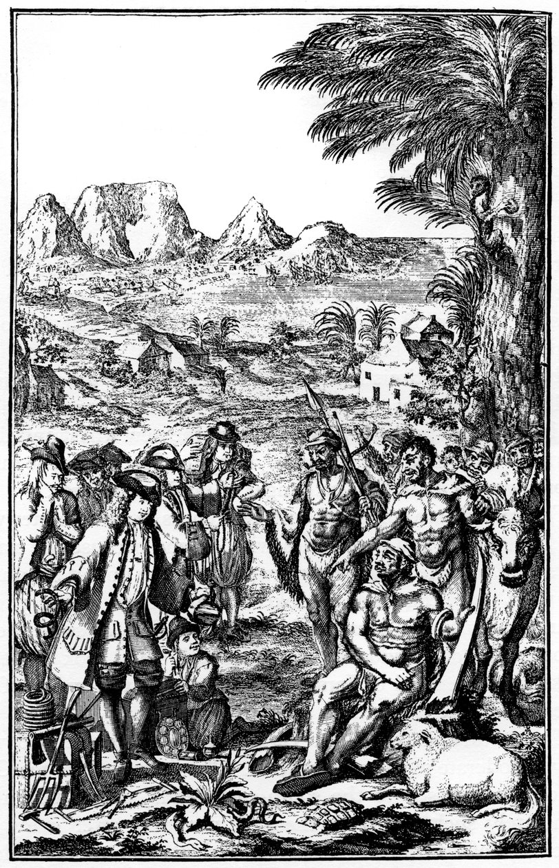 Khoikhois byter boskap, Sydafrika, 1931 av Unbekannt
