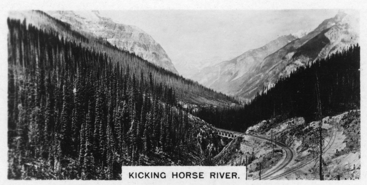 Kicking Horse River, British Columbia, Kanada, c1920-talet av Unbekannt