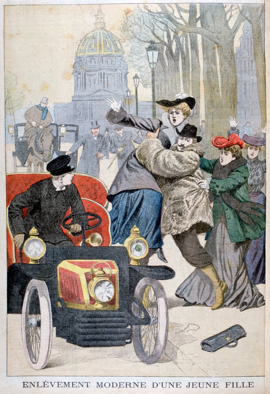 Kidnappning av en ung kvinna i Paris, 1902 av Unbekannt