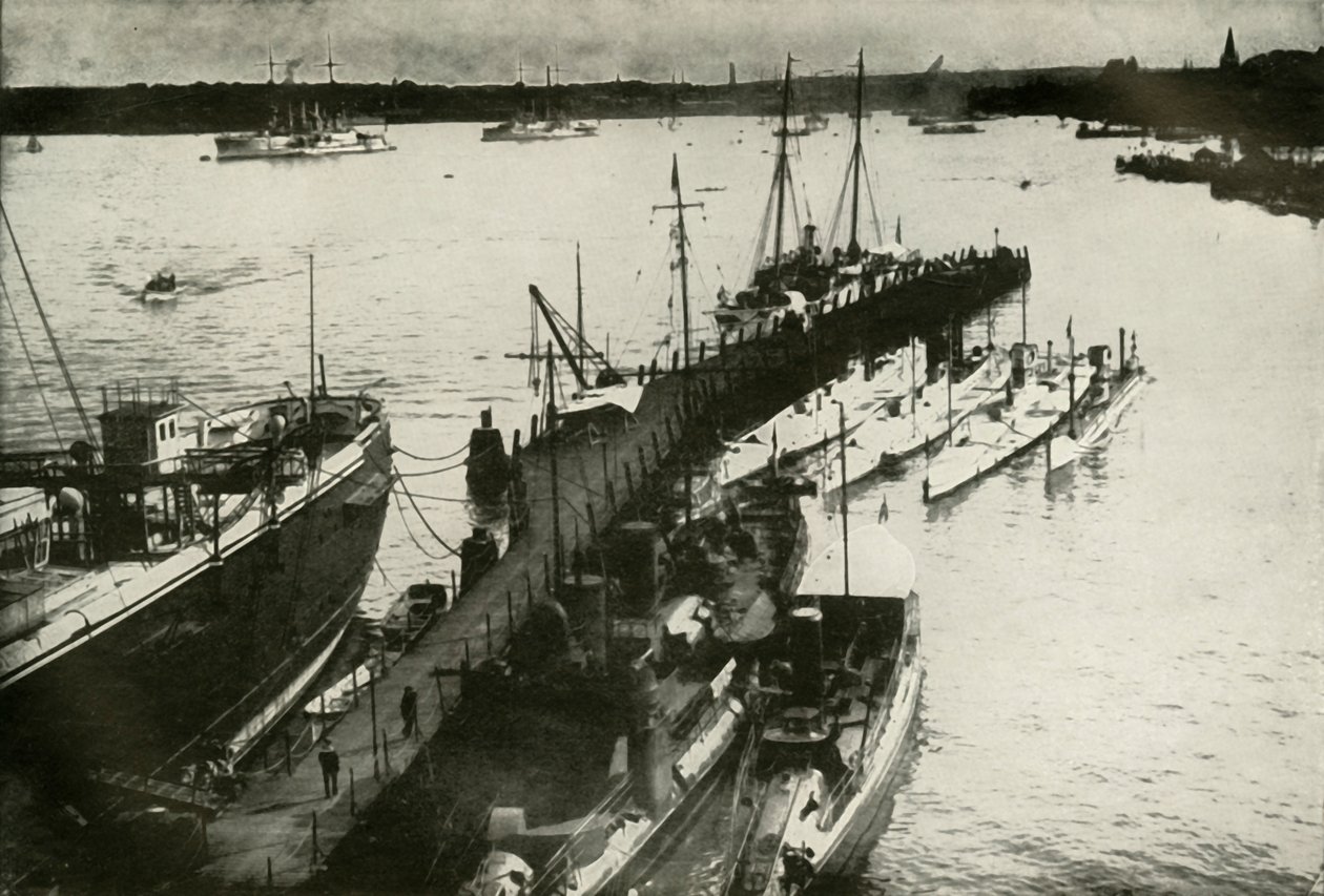 Kiel hamn, 1919. av Unbekannt