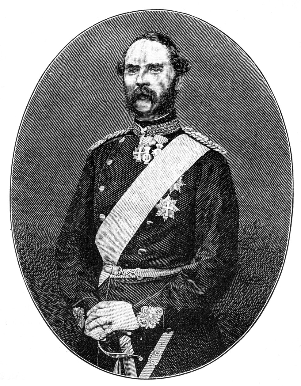 Kung Christian IX av Danmark 1818-1906 av Unbekannt