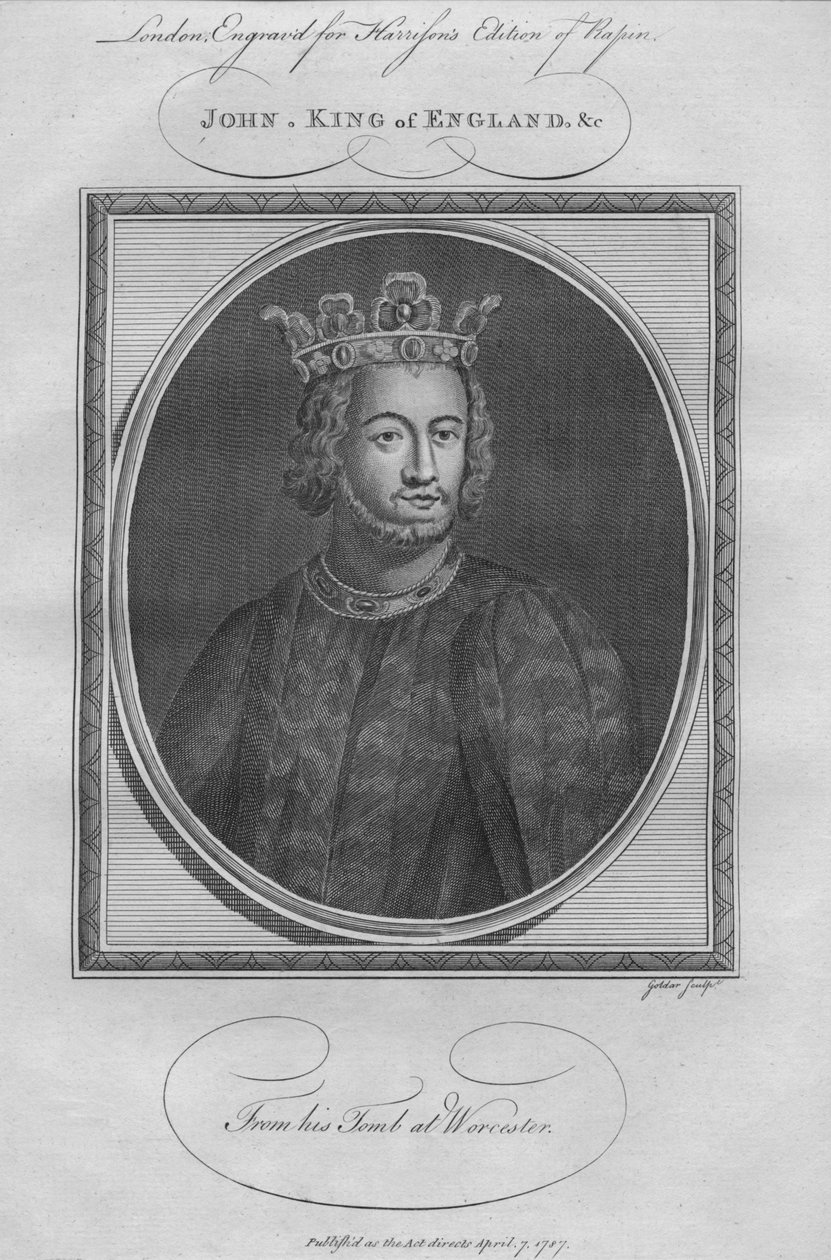 Kung John, 1787. av Unbekannt