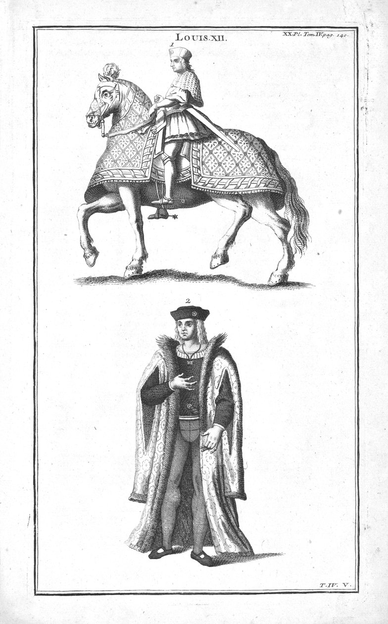 Kung Ludvig XII, c1760. av Unbekannt
