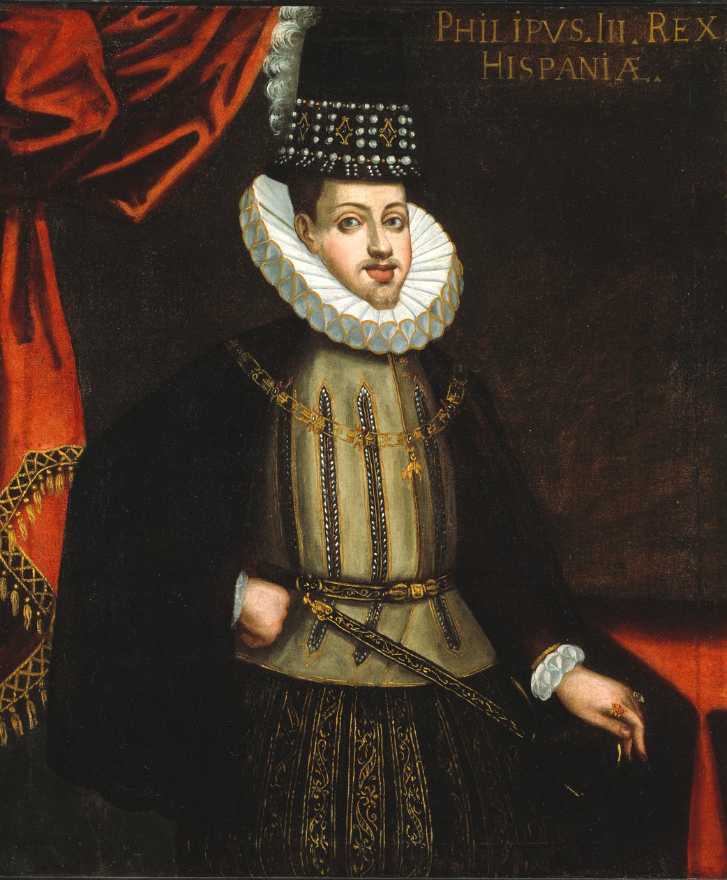 Kung Filip III av Spanien, ca. 1590-1600. av Unbekannt