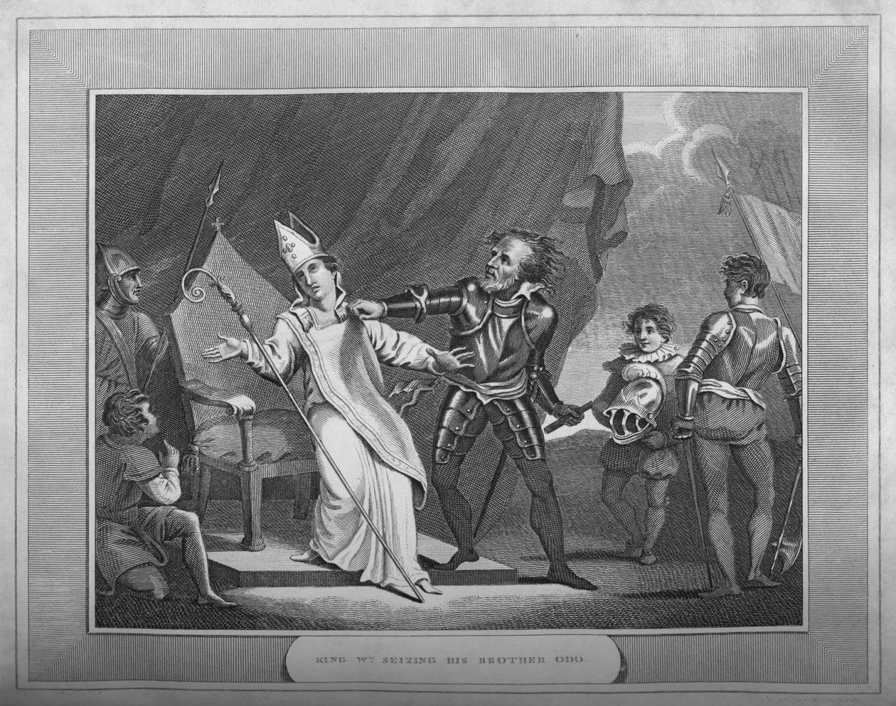 Kung William griper sin bror Odo, 1838 av Unbekannt