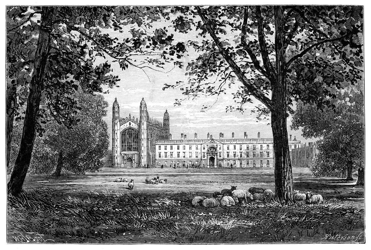 Kings College, Cambridge, 1900 av Unbekannt