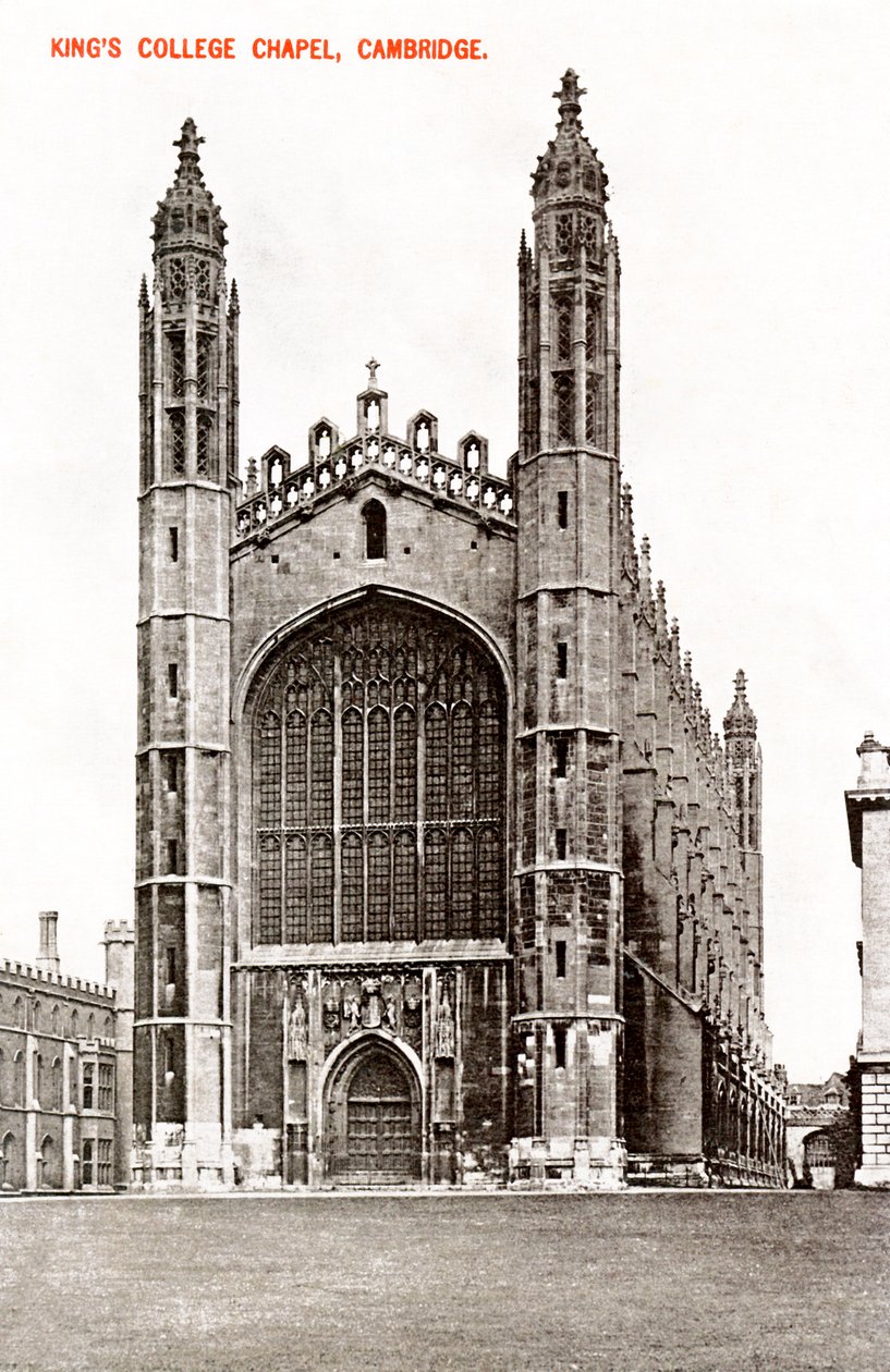 Kings College Chapel, Cambridge, 1908 av Unbekannt