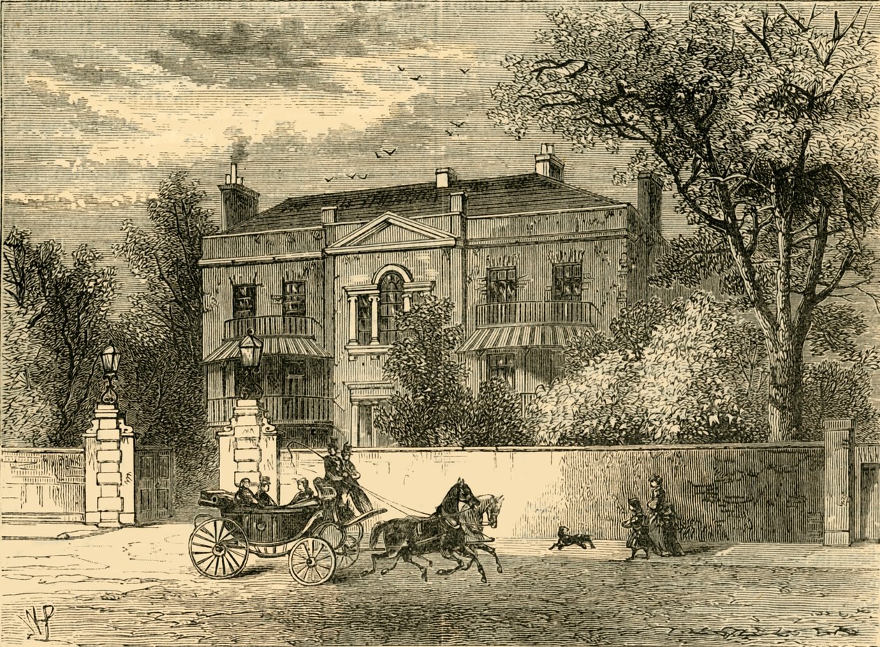 Kingston House, Knightsbridge, c1876. av Unbekannt