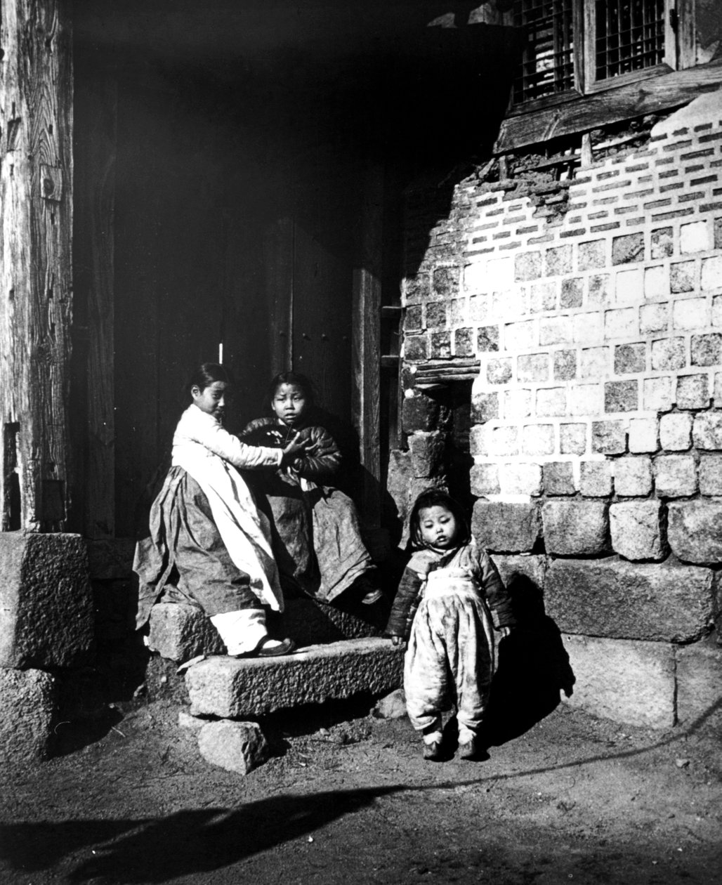 Koreanska barn, Korea, 1900 av Unbekannt