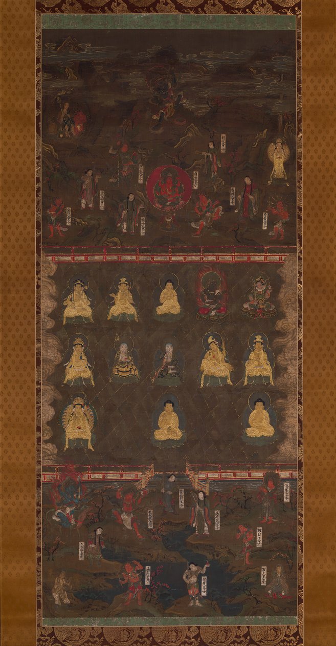 Kumano Shrine Mandala, tidigt 1300-tal. av Unbekannt