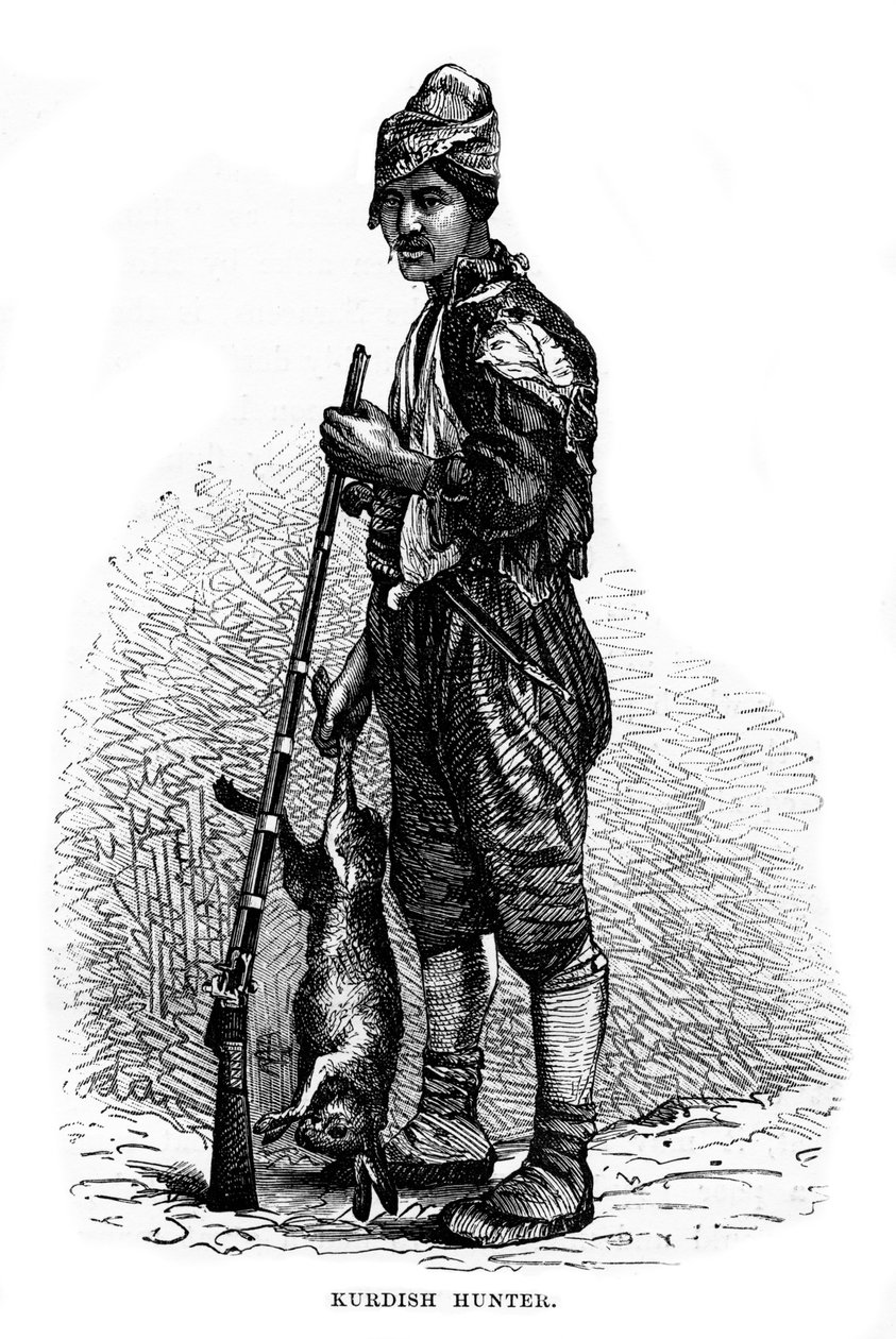 Kurdisk jägare, 1800-talet av Unbekannt