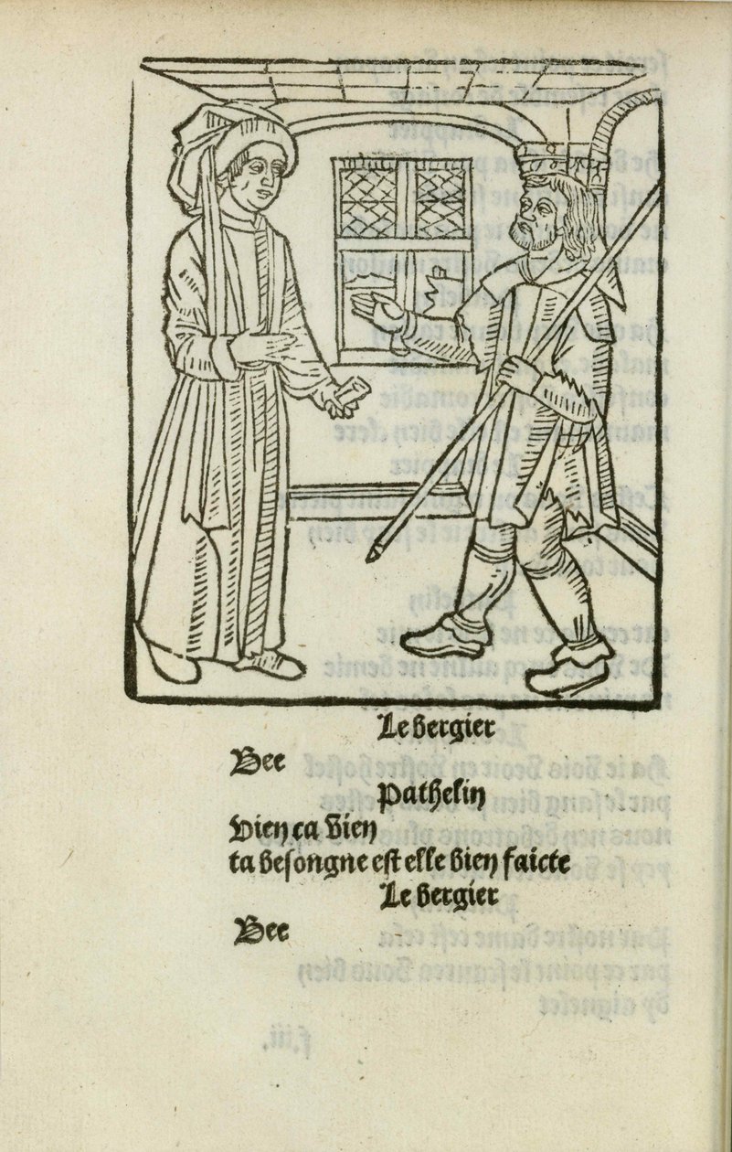Mäster Pathelins fars, ca. 1490. av Unbekannt