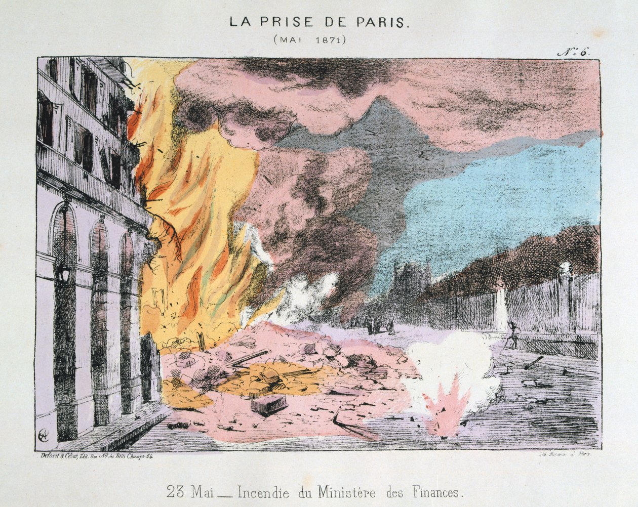 Infångandet av Paris, 23 maj 1871 av Unbekannt