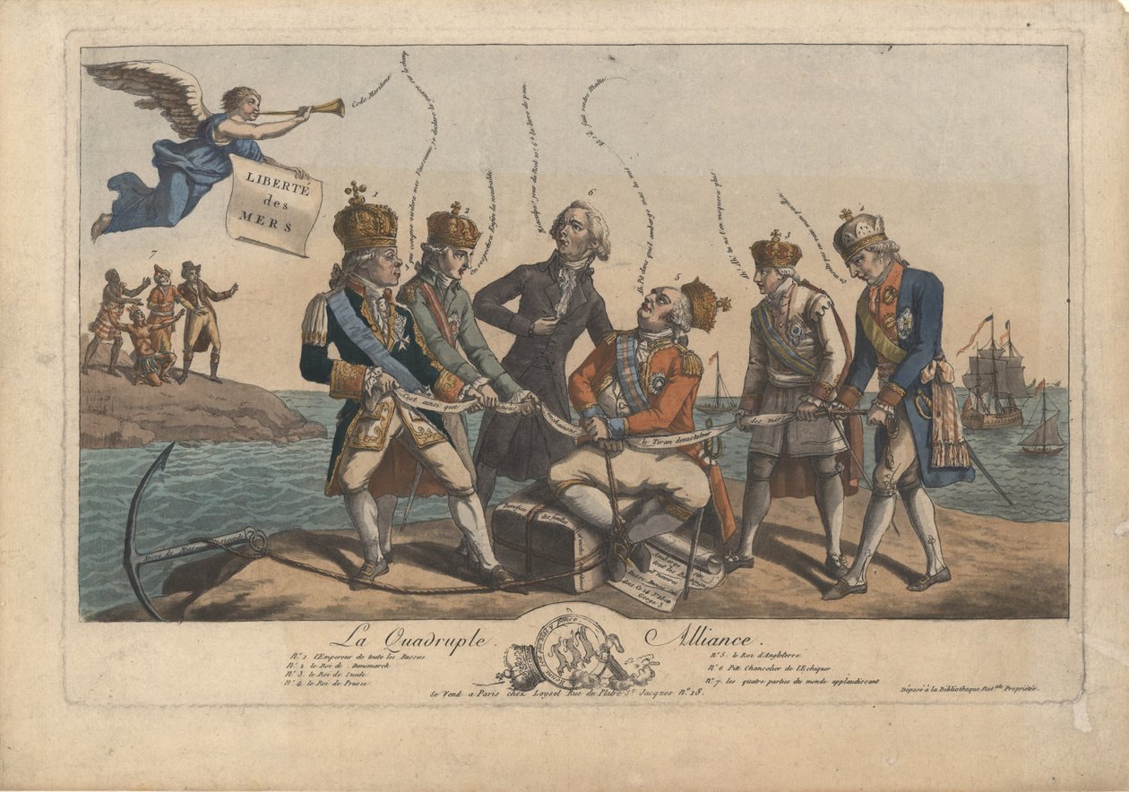 La Quadruple Alliance, 1800. av Unbekannt