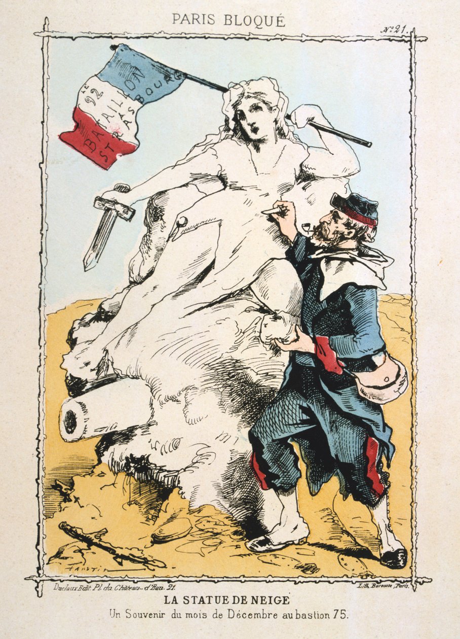 Snöstatyn, 1870-1871 av Unbekannt