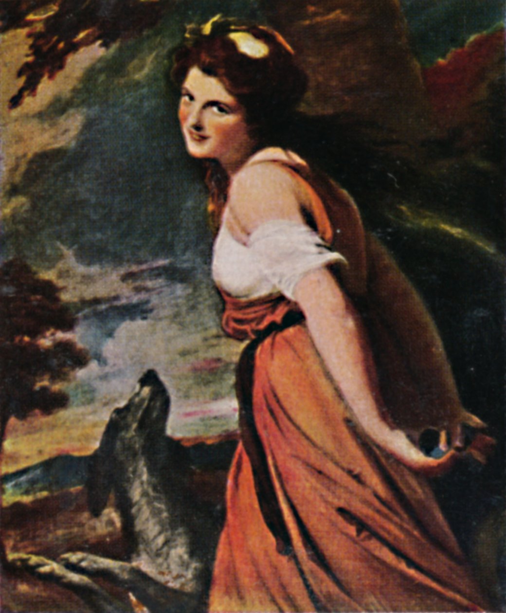 Lady Hamilton 1761-1815. - Målning av Romney, 1934. av Unbekannt
