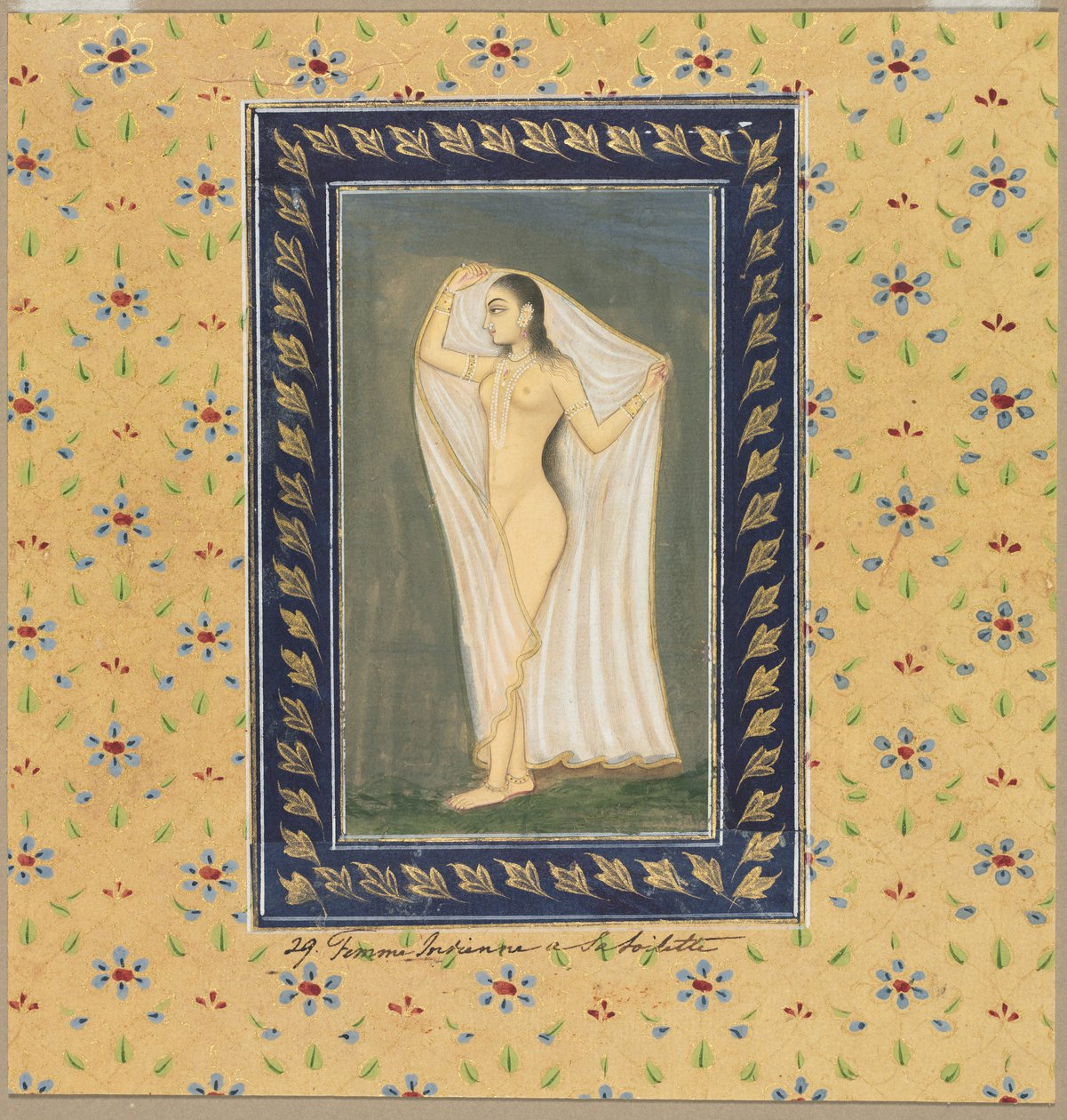 Lady after a Bath, 1700-tal. av Unbekannt